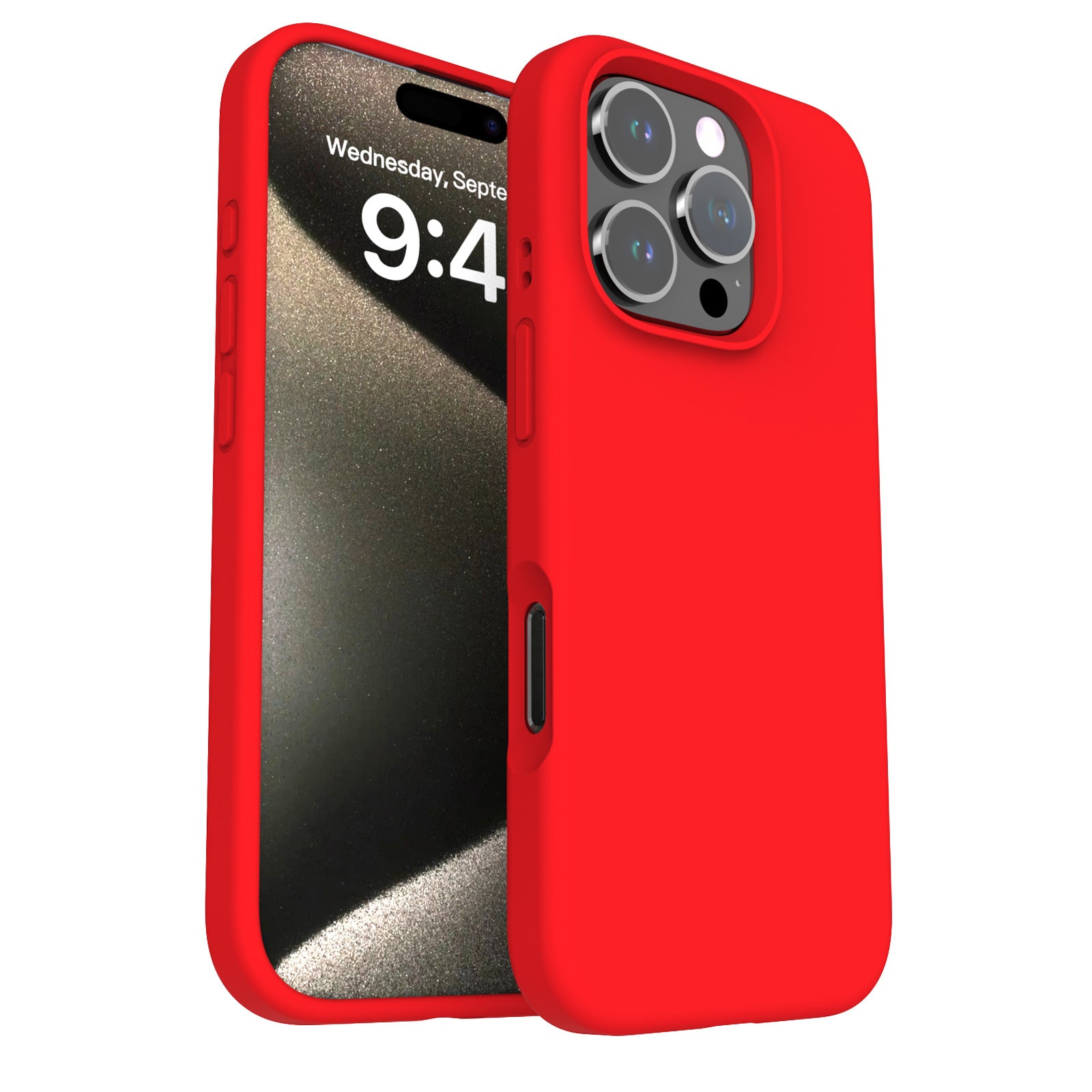 Liquid Silicone iPhone Case – Solid Color Drop-Resistant, Shockproof & Anti-Fingerprint Protective Cover