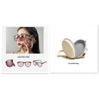 New Folding Polarized Sunglasses for Women – TAC Lens, Compact Box Frame for Outdoor, Travel & Fashion