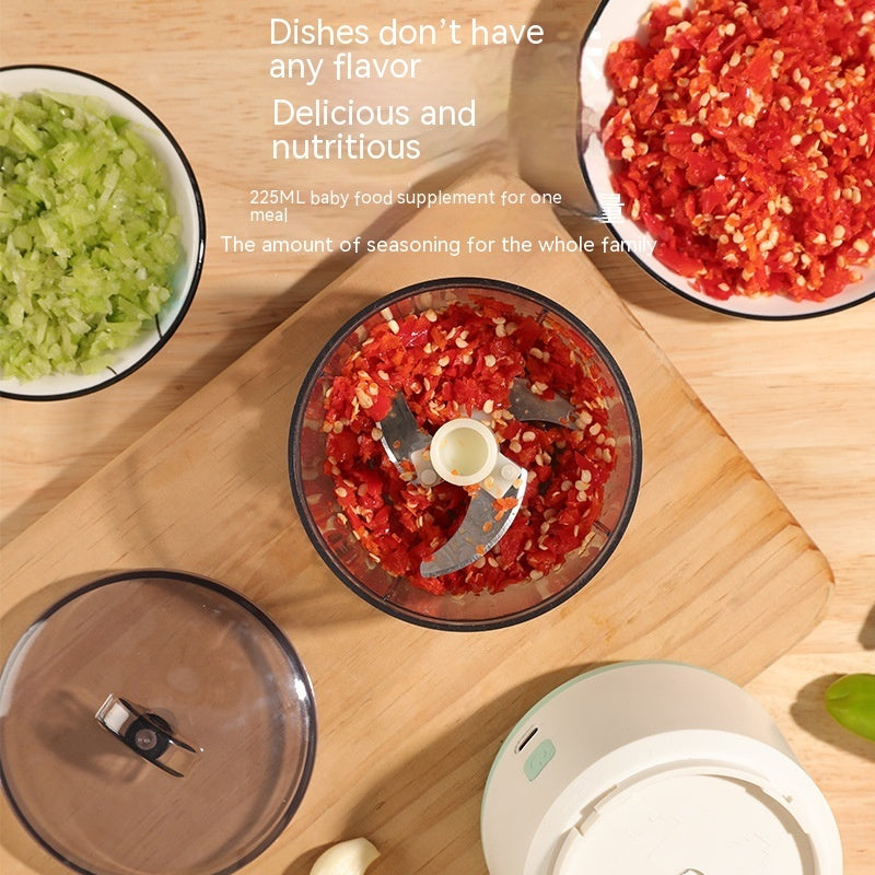 Mini Electric Meat Grinder – Household Multifunction Food Chopper Mixer Mincing Machine with Automatic Operation