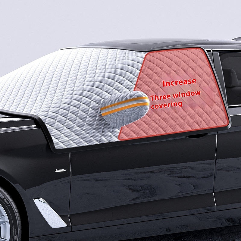 Car Dustproof Sunshade Cover – Thickened Aluminum & Polyester Protection for All Vehicles