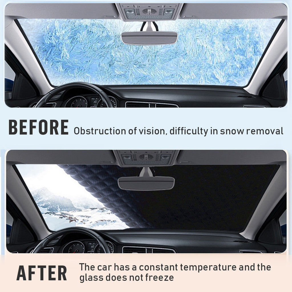 Universal Car Windshield Snow Cover – Magnetic Winter Ice & Frost Guard Protector