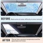 Universal Car Windshield Snow Cover – Magnetic Winter Ice & Frost Guard Protector