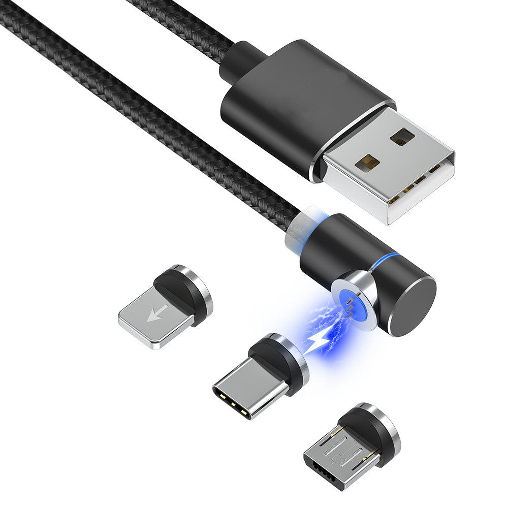Magnetic LED Charger Cable – USB & USB Type-C Fast Charging Cable with Light-Up Connector