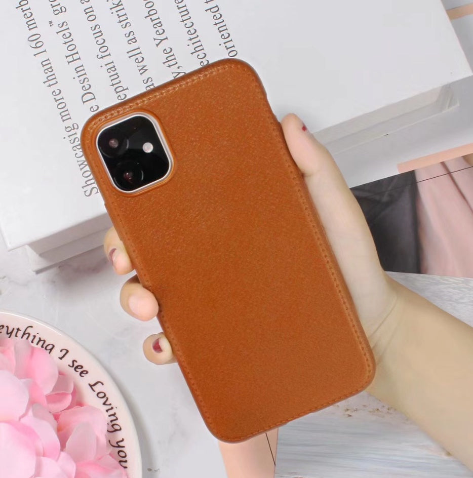 Leather Phone Case – Durable TPU Back Cover for Full Protection
