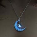 Glowing Pendant Necklace – Silver Plated Chain Jewelry for Women & Girls