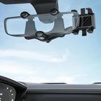 Rearview Mirror Phone Holder for Car – 360° Rotatable & Retractable Universal Mobile Phone Mount