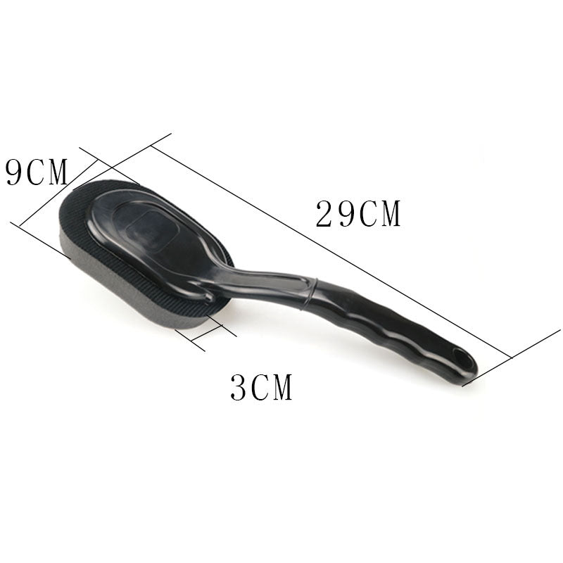 Car Tire Waxing Brush – Long Handle Sponge Wheel Cleaner for Auto Tires