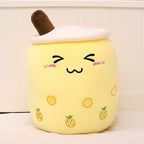 Cute Fruit Drink Plush Strawberry Milk Tea Boba Tea Cup Toy – Soft Stuffed Pillow Cushion Gift