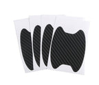 4-Piece Carbon Fiber Car Door Handle Stickers – Scratch-Resistant Protective Film for All Cars