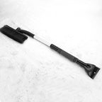 Multifunctional Car Snow Brush & Ice Scraper – Extendable Winter Windshield Snow Shovel with Foam Handle