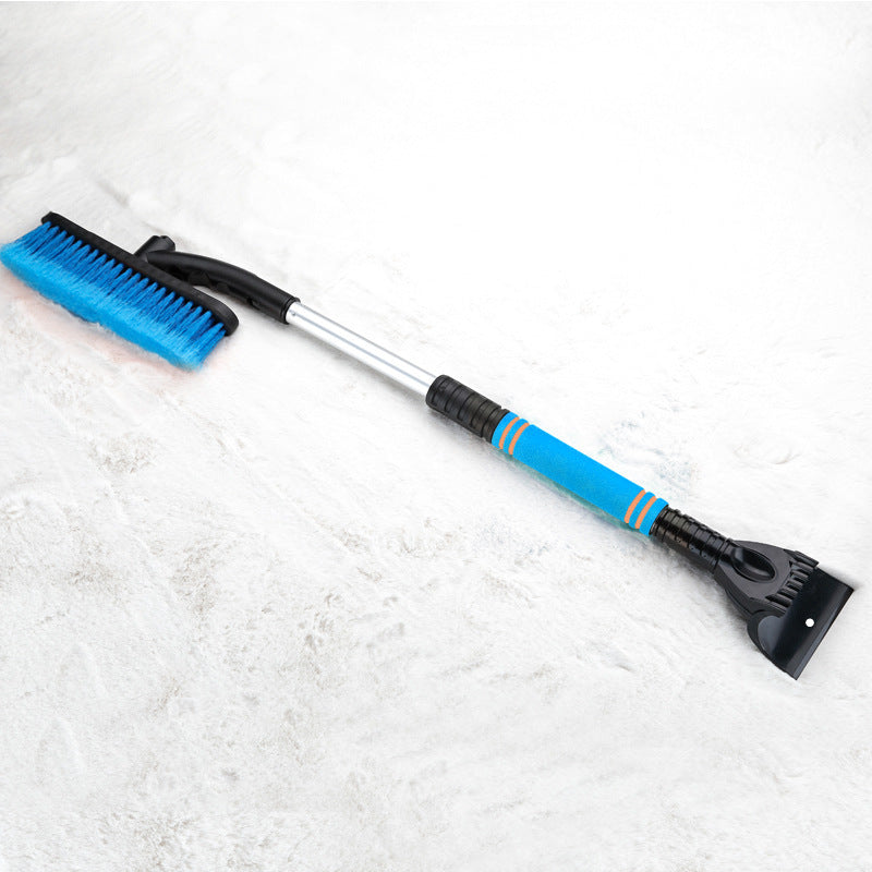 Multifunctional Car Snow Brush & Ice Scraper – Extendable Winter Windshield Snow Shovel with Foam Handle
