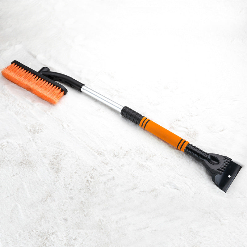 Multifunctional Car Snow Brush & Ice Scraper – Extendable Winter Windshield Snow Shovel with Foam Handle