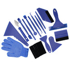 21-Piece Car Film Tool Kit – Vinyl Wrap, Tint, and Advertising Film Squeegee & Scraper Set