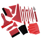 21-Piece Car Film Tool Kit – Vinyl Wrap, Tint, and Advertising Film Squeegee & Scraper Set