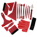 21-Piece Car Film Tool Kit – Vinyl Wrap, Tint, and Advertising Film Squeegee & Scraper Set