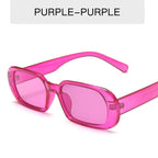 Retro Small Frame Sunglasses for Women – Candy Color AC Lenses, Colorful Fashion Shades