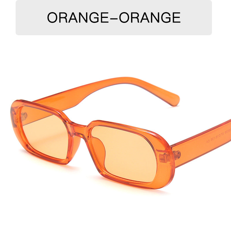 Retro Small Frame Sunglasses for Women – Candy Color AC Lenses, Colorful Fashion Shades