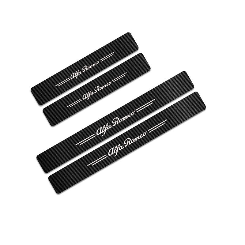 Carbon Fiber Car Threshold Strip – Universal Decorative & Protective Door Sill Sticker