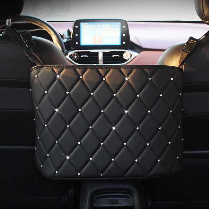 Car Storage Bag & Handbag Holder – Middle Seat Organizer for Auto Interior