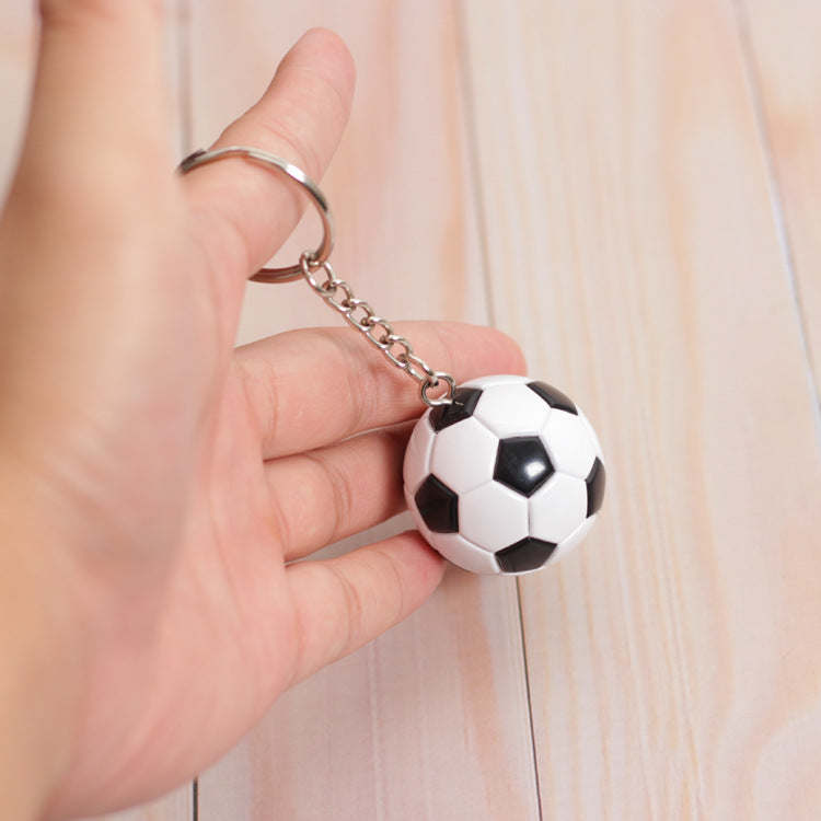 Mini Basketball Football Volleyball Keychain – Sports Ball Leather Key Ring for Fans & Gifts