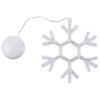 Christmas LED Suction Cup Chandelier – Battery-Powered Santa, Snowman & Elk Holiday Window Lights