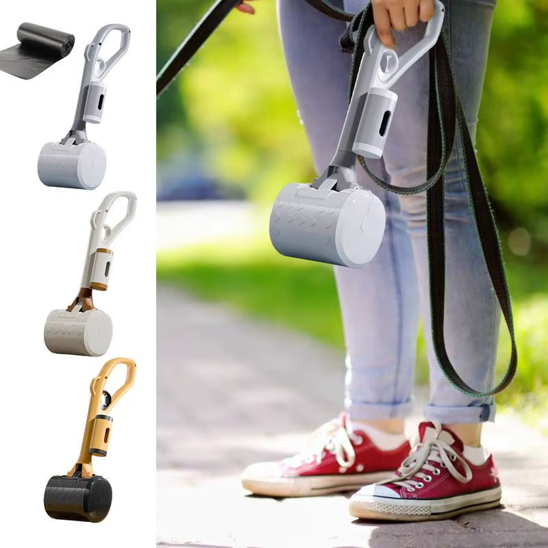 🐾 Dog Pooper Scooper with Built-In Trash Bag Dispenser