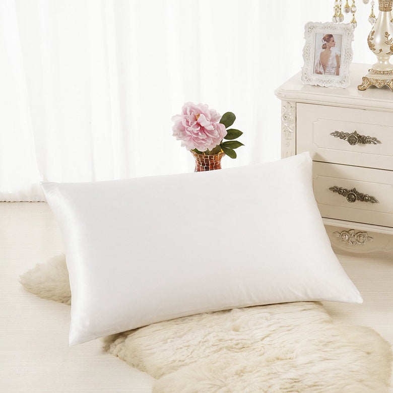 Satin Pillowcase – Solid Color Simulated Silk Ice Silk Single Pillowcase for Smooth, Soft, Luxury Sleep