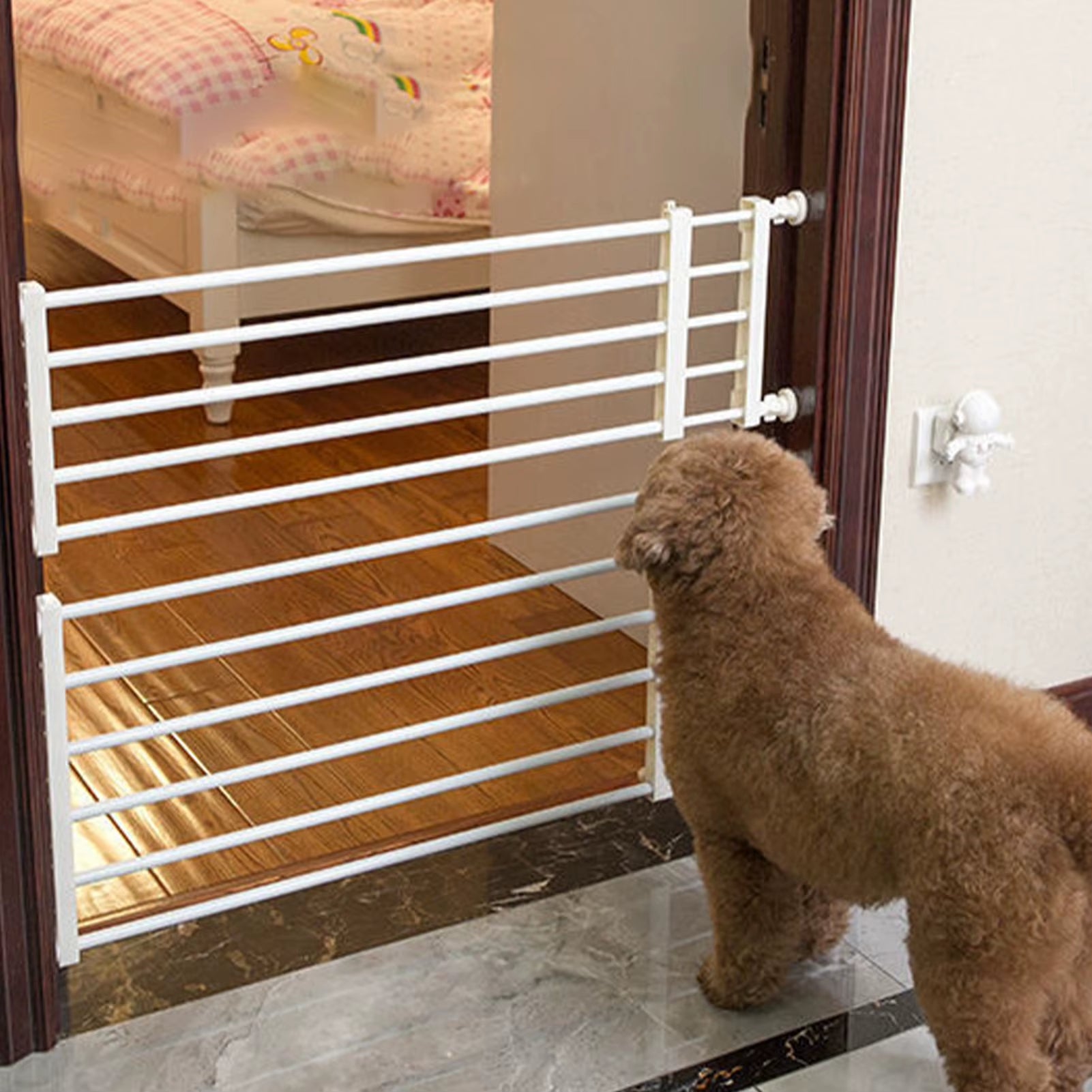 🐾 Retractable Pet Gate for Small and Medium Dogs | Indoor Dog and Cat Fence
