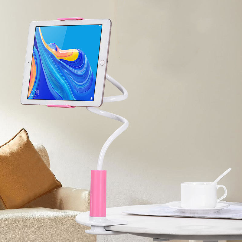 360 Degree Spiral Base Lazy Mobile Phone & Tablet Stand – Adjustable Rotating Desk Holder