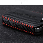 Car Leather Key Case – Luxury Protective Key Cover Shell with Key Ring