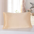 Satin Pillowcase – Solid Color Simulated Silk Ice Silk Single Pillowcase for Smooth, Soft, Luxury Sleep