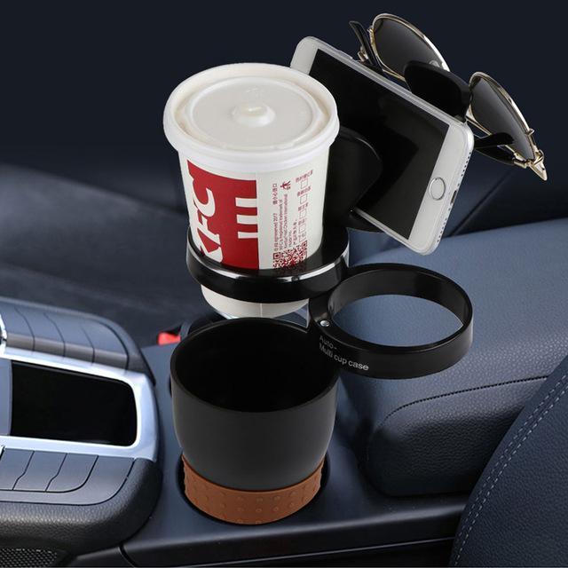 Car Cup Holder Door Mount – ABS Rubber Drink Bottle & Can Holder for Car & Truck Interior