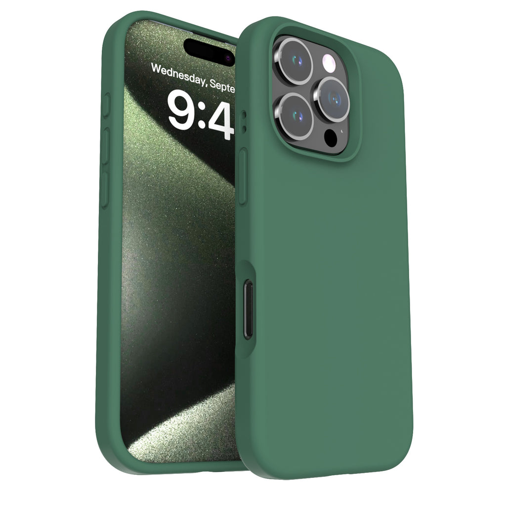 Liquid Silicone iPhone Case – Solid Color Drop-Resistant, Shockproof & Anti-Fingerprint Protective Cover