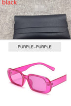 Retro Small Frame Sunglasses for Women – Candy Color AC Lenses, Colorful Fashion Shades