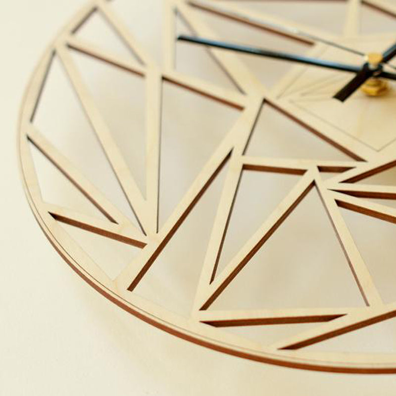 Geometric Pattern Wall Clock – Modern Home Office Decorative Clock