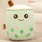 Cute Fruit Drink Plush Strawberry Milk Tea Boba Tea Cup Toy – Soft Stuffed Pillow Cushion Gift