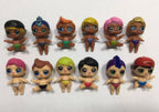 12pcs Cartoon Sister Girl Action Figures – 5cm Mini Toys Set for Kids