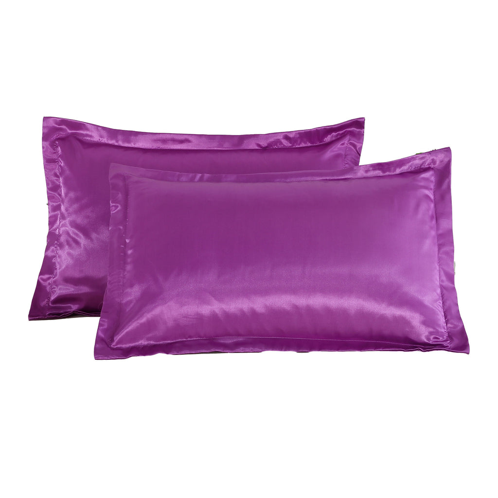 Pure Color Silk Pillowcase – Soft Luxury Single Pillow Cover for Hair & Skin