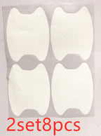 4-Piece Carbon Fiber Car Door Handle Stickers – Scratch-Resistant Protective Film for All Cars