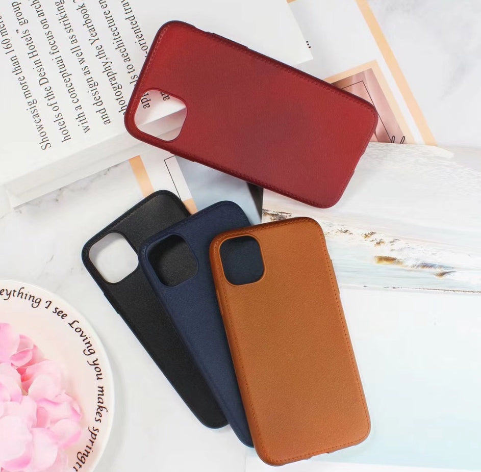 Leather Phone Case – Durable TPU Back Cover for Full Protection