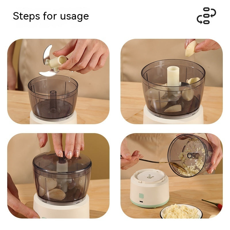 Mini Electric Meat Grinder – Household Multifunction Food Chopper Mixer Mincing Machine with Automatic Operation