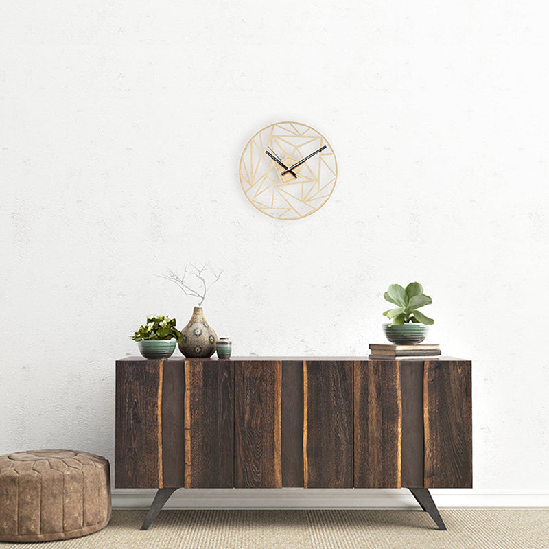 Geometric Pattern Wall Clock – Modern Home Office Decorative Clock