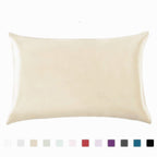 Satin Pillowcase – Solid Color Simulated Silk Ice Silk Single Pillowcase for Smooth, Soft, Luxury Sleep