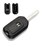 Carbon Fiber Car Key Cover Shell with Buckle – Protective Key Case