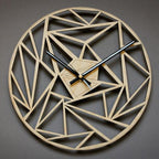 Geometric Pattern Wall Clock – Modern Home Office Decorative Clock