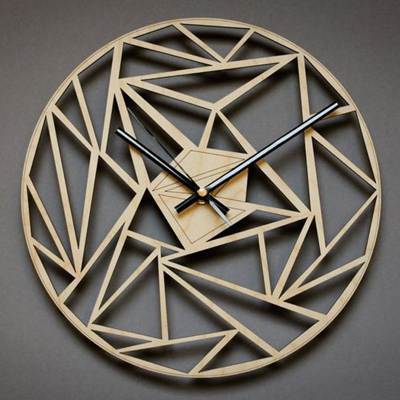 Geometric Pattern Wall Clock – Modern Home Office Decorative Clock