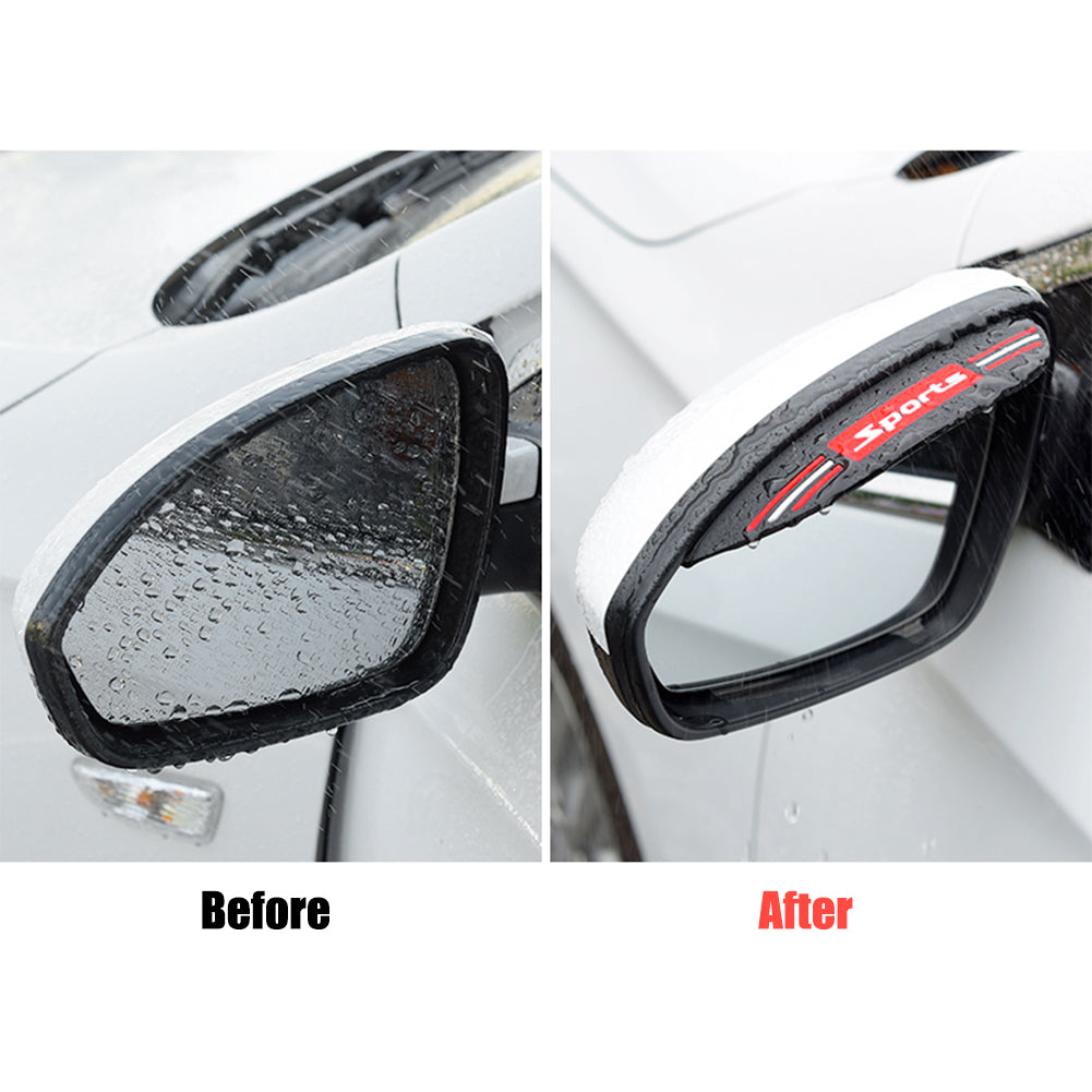 Car Rearview Mirror Rain Shield & Eyebrow – Anti-Rain, Anti-Glare Protective Cover