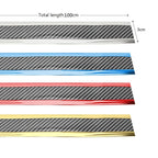 Carbon Fiber Pattern Car Door Sill Sticker – 1M Decorative & Protective Bumper Strip