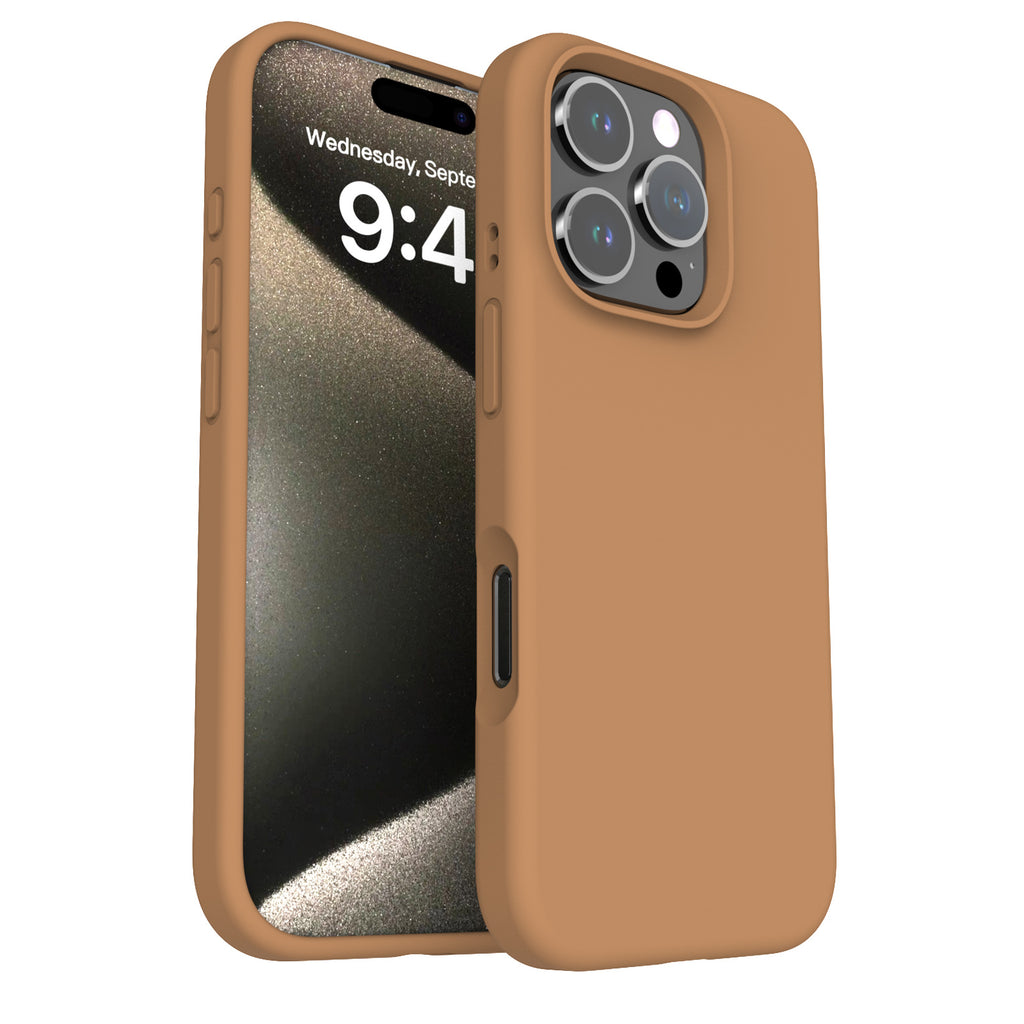 Liquid Silicone iPhone Case – Solid Color Drop-Resistant, Shockproof & Anti-Fingerprint Protective Cover