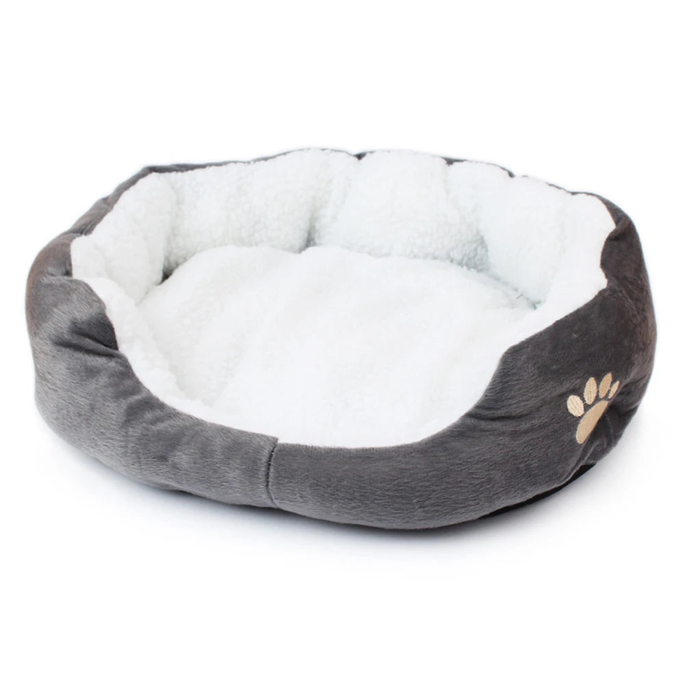 🐾 Soft Pet Bed | Cozy Lambswool Kennel for Small Dogs and Cats